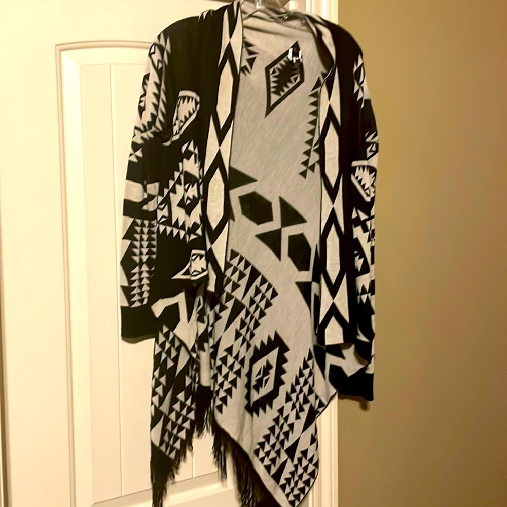 Long length flowy cardigan